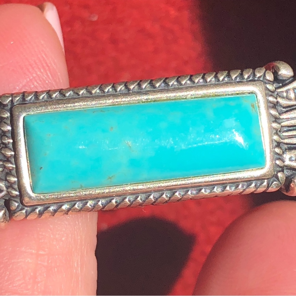 Carolyn Pollack Relios turquoise & sterling cuff - Picture 2 of 10